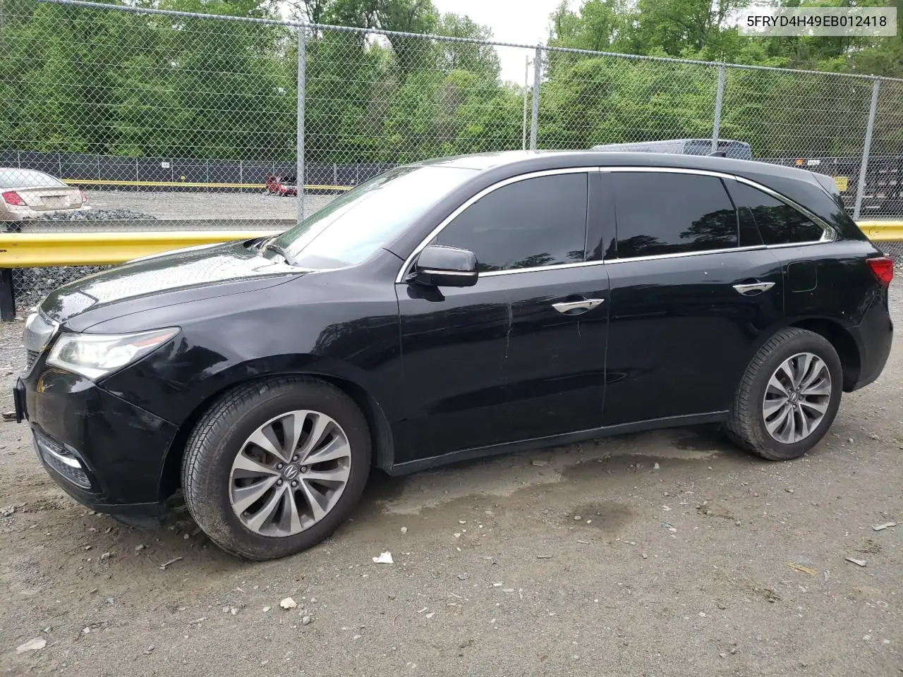 2014 Acura Mdx Technology VIN: 5FRYD4H49EB012418 Lot: 55061125