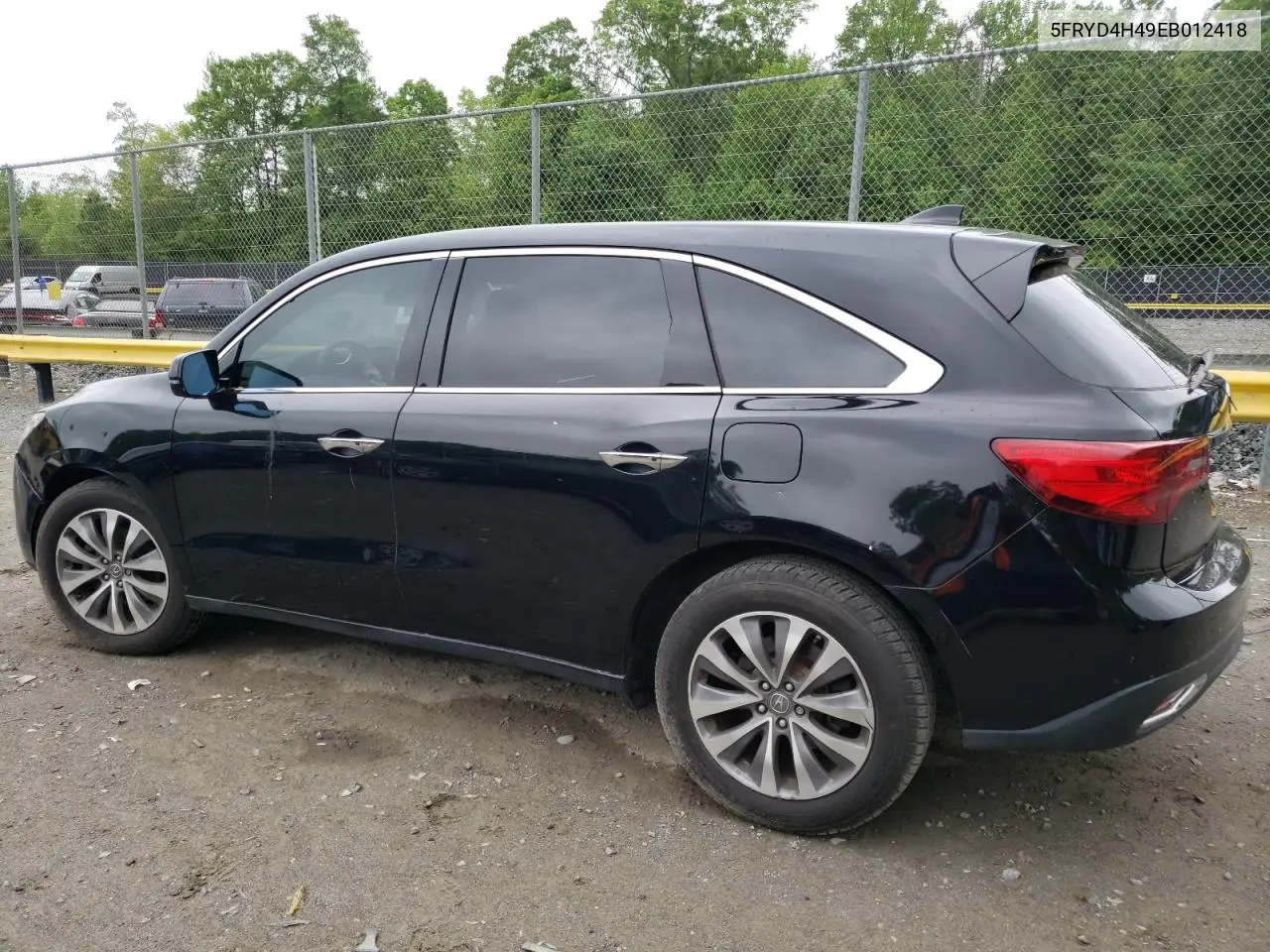 2014 Acura Mdx Technology VIN: 5FRYD4H49EB012418 Lot: 55061125