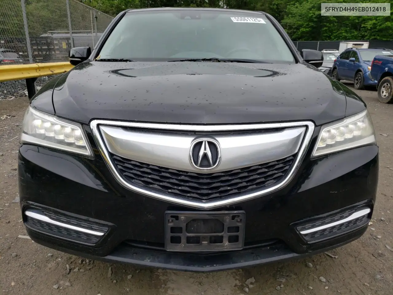 2014 Acura Mdx Technology VIN: 5FRYD4H49EB012418 Lot: 55061125