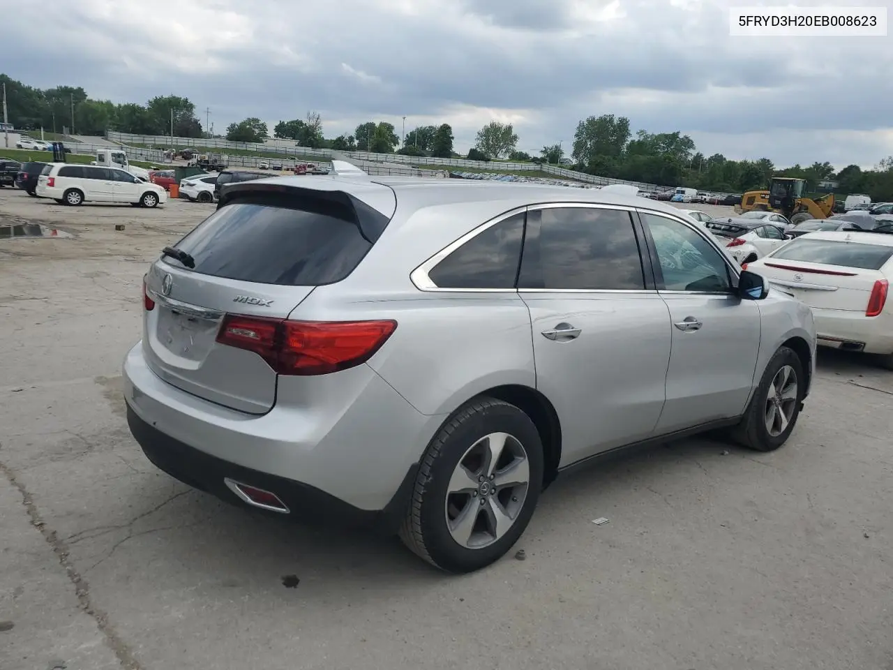 2014 Acura Mdx VIN: 5FRYD3H20EB008623 Lot: 55636745
