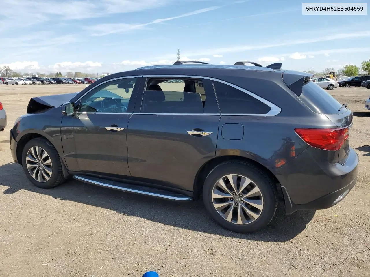 2014 Acura Mdx Technology VIN: 5FRYD4H62EB504659 Lot: 55662885