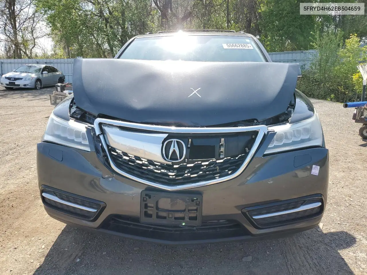 2014 Acura Mdx Technology VIN: 5FRYD4H62EB504659 Lot: 55662885