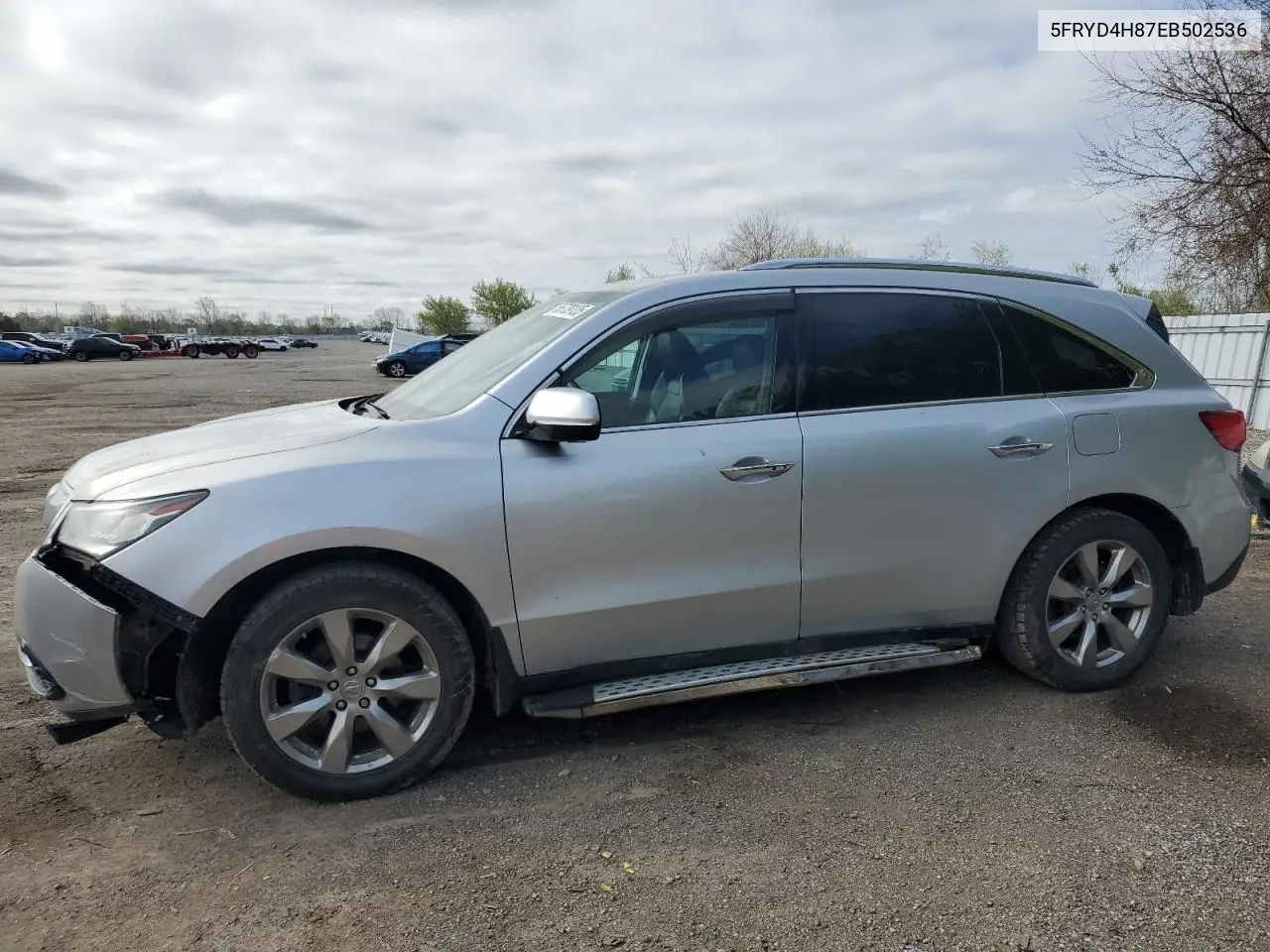 2014 Acura Mdx Advance VIN: 5FRYD4H87EB502536 Lot: 55739125