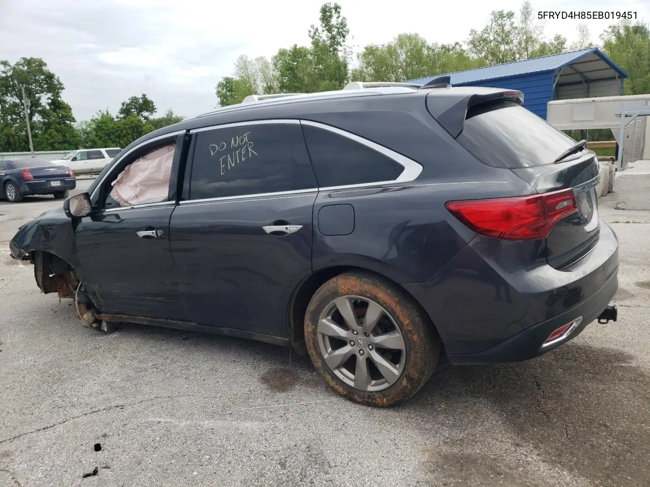 2014 Acura Mdx Advance VIN: 5FRYD4H85EB019451 Lot: 55841705