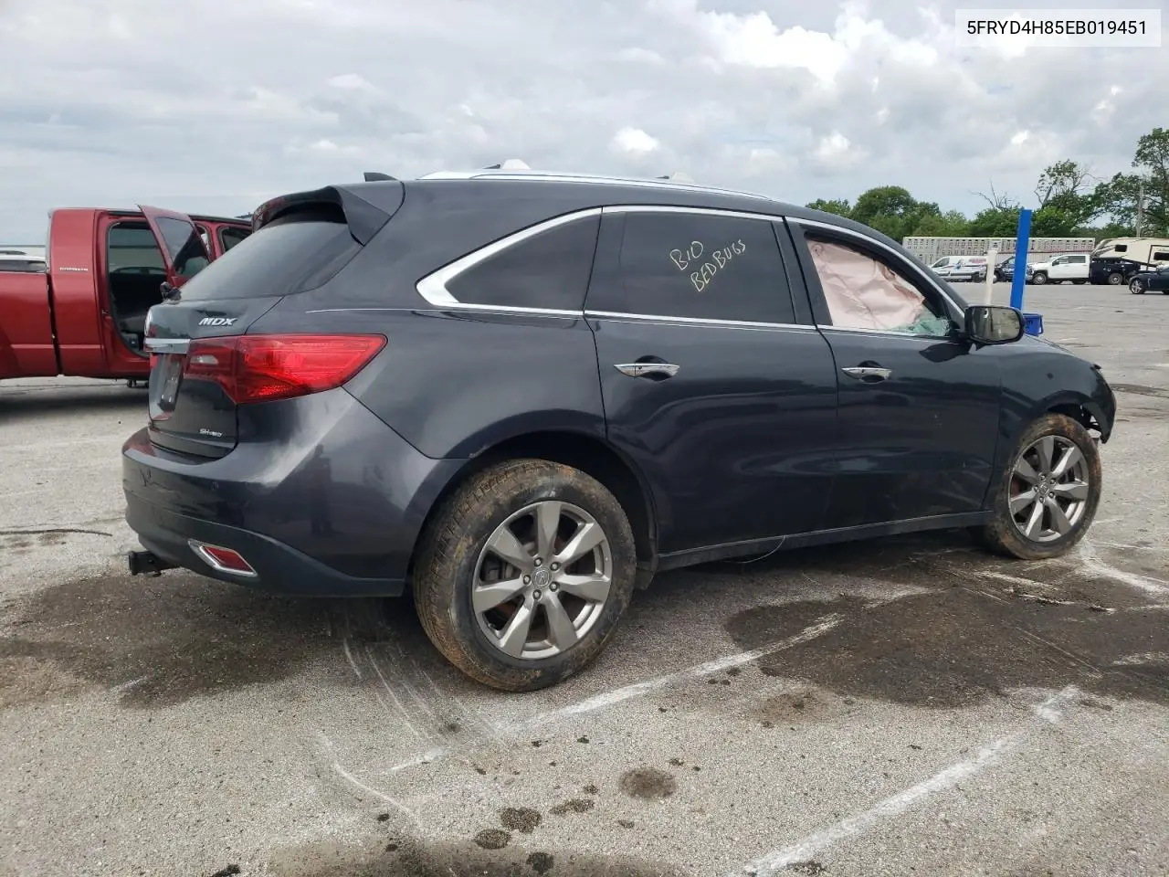 2014 Acura Mdx Advance VIN: 5FRYD4H85EB019451 Lot: 55841705
