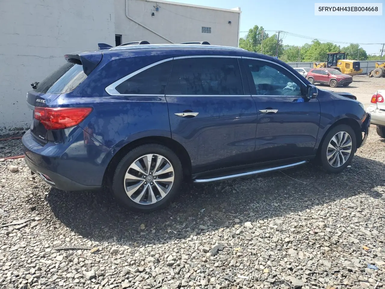 2014 Acura Mdx Technology VIN: 5FRYD4H43EB004668 Lot: 55882265