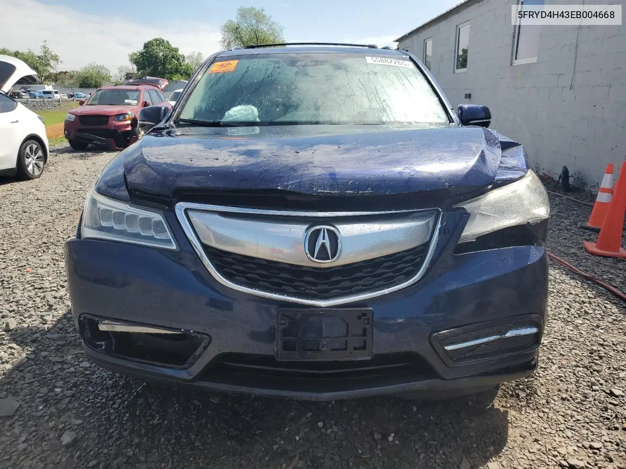 2014 Acura Mdx Technology VIN: 5FRYD4H43EB004668 Lot: 55882265