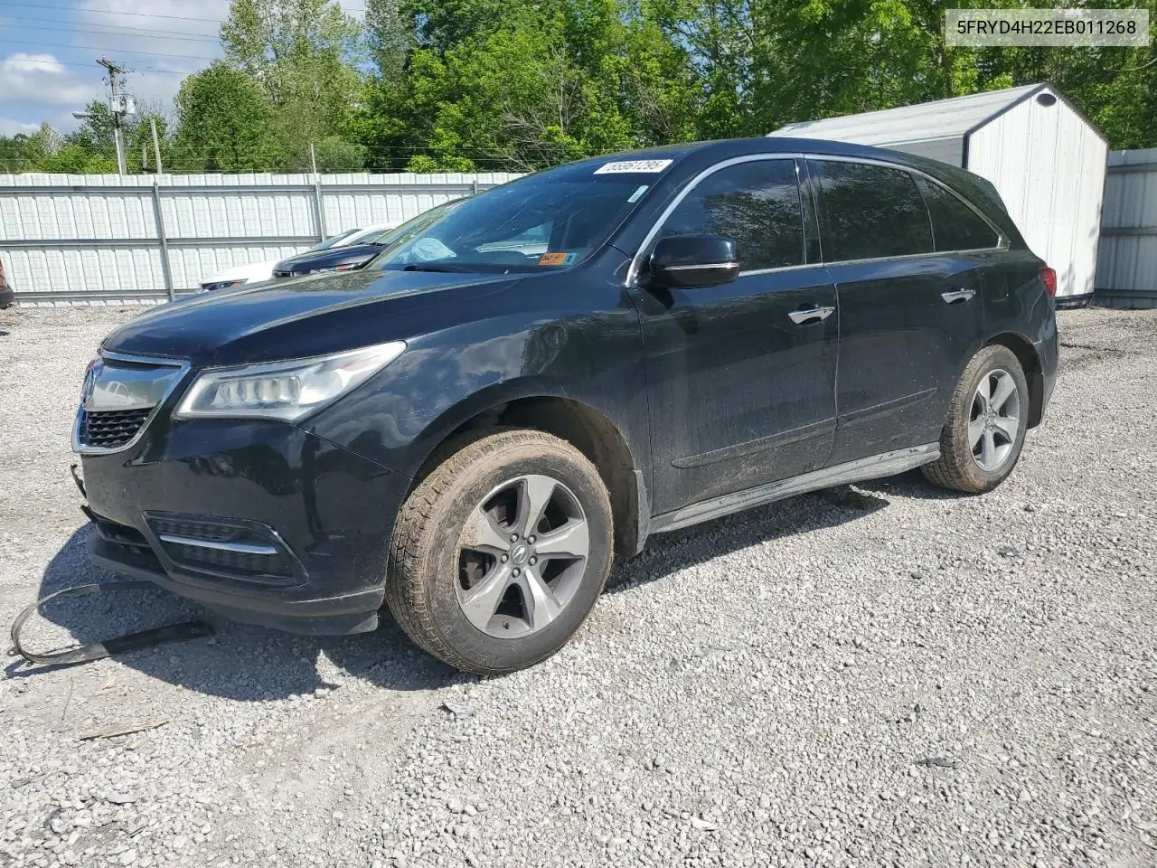 2014 Acura Mdx VIN: 5FRYD4H22EB011268 Lot: 55961295
