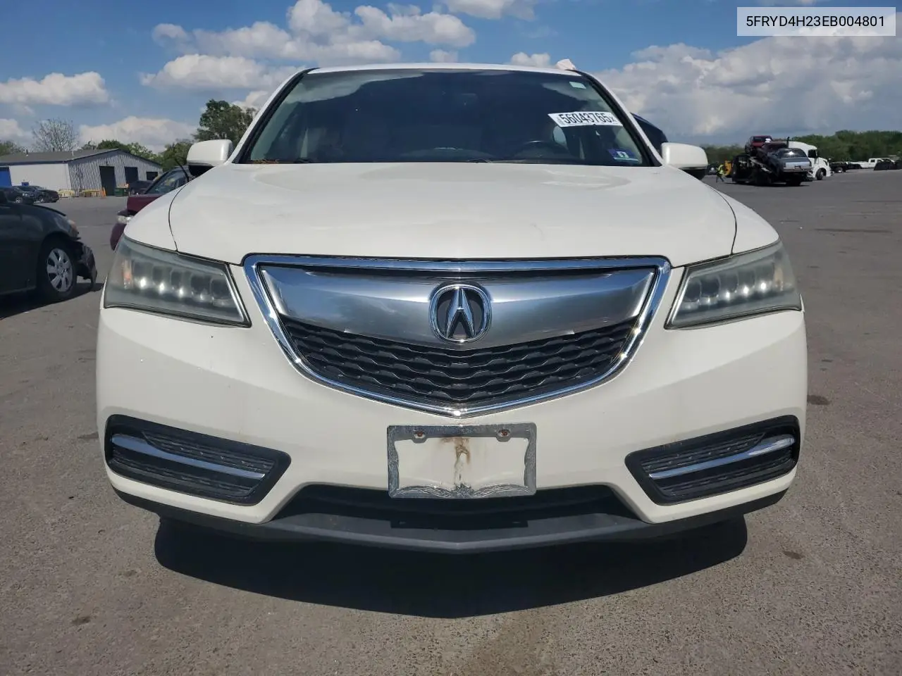 2014 Acura Mdx VIN: 5FRYD4H23EB004801 Lot: 56043765