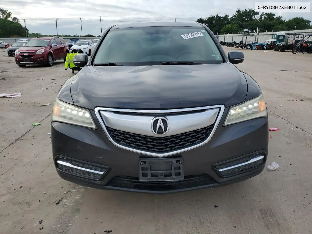 2014 Acura Mdx VIN: 5FRYD3H2XEB011562 Lot: 56103115