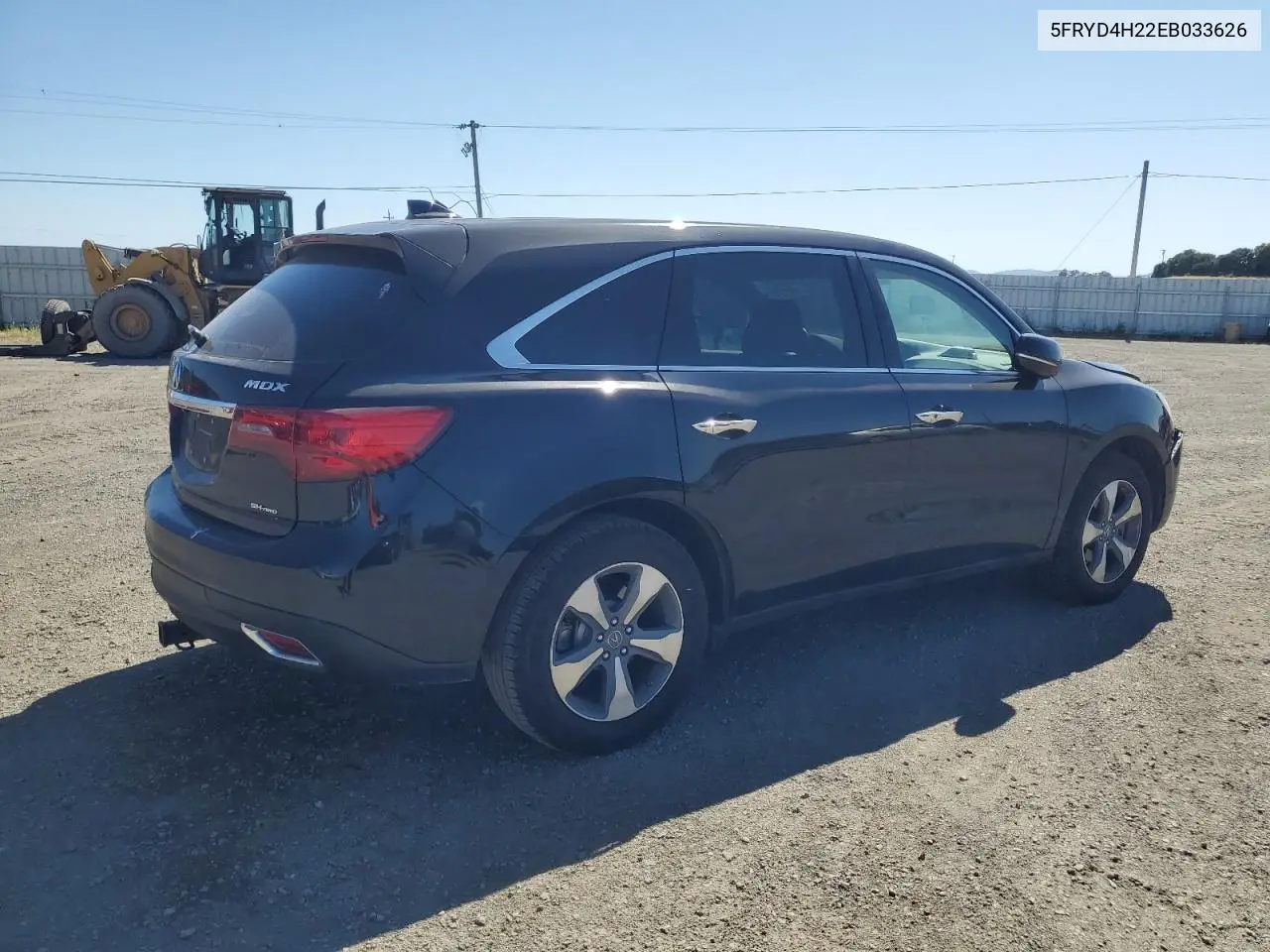 2014 Acura Mdx VIN: 5FRYD4H22EB033626 Lot: 56412005