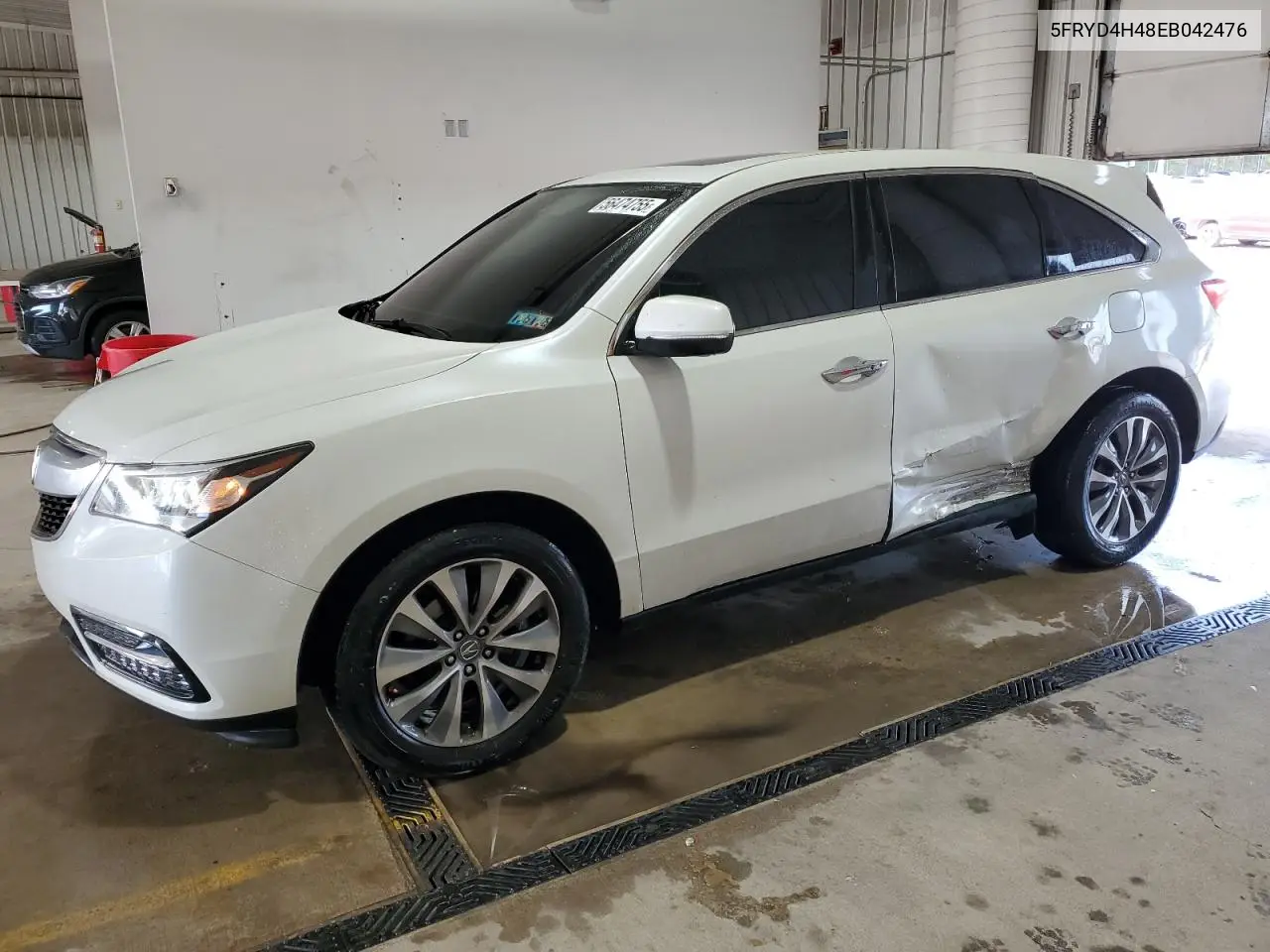 2014 Acura Mdx Technology VIN: 5FRYD4H48EB042476 Lot: 56474755