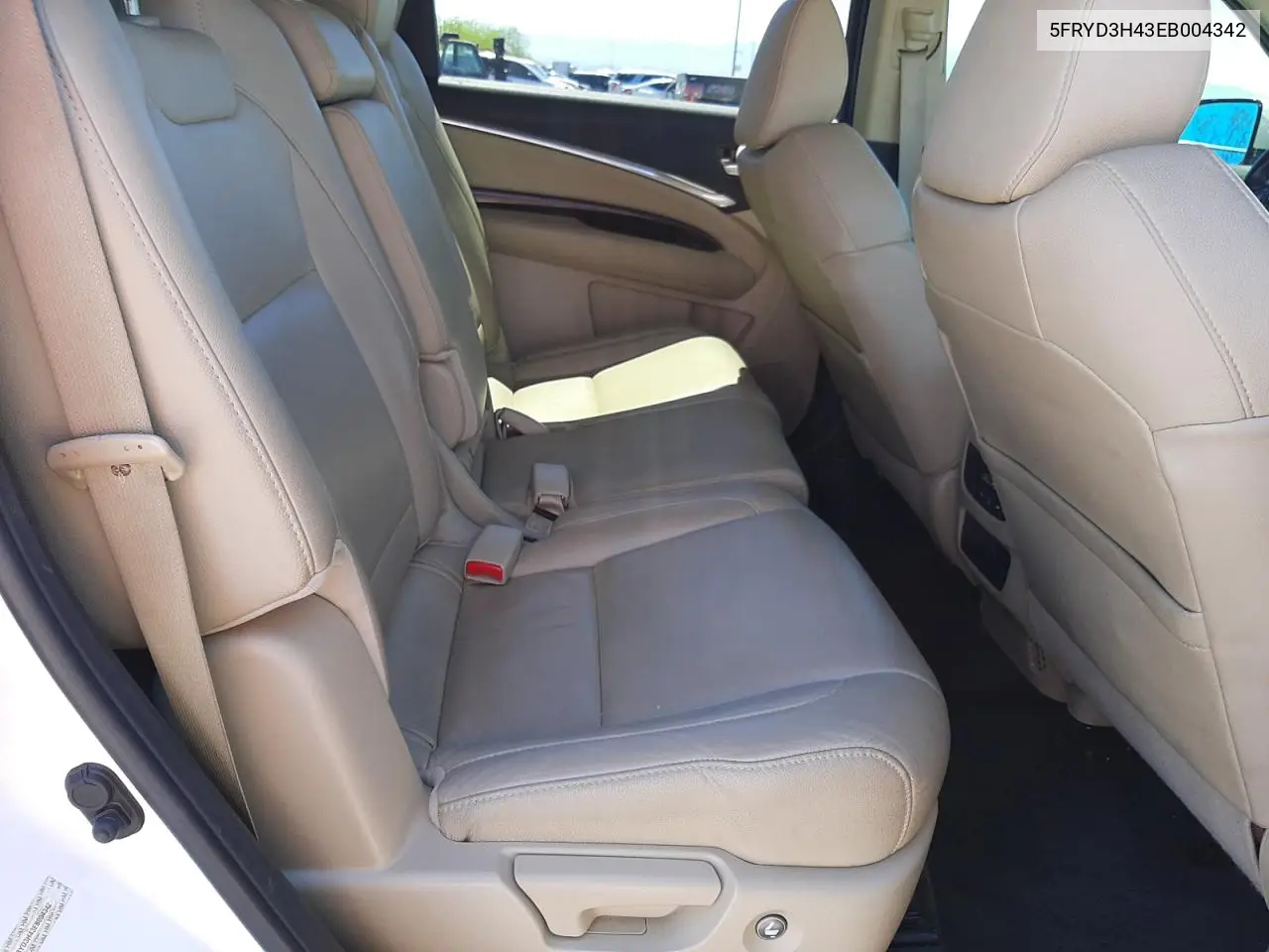 2014 Acura Mdx Technology VIN: 5FRYD3H43EB004342 Lot: 56656435