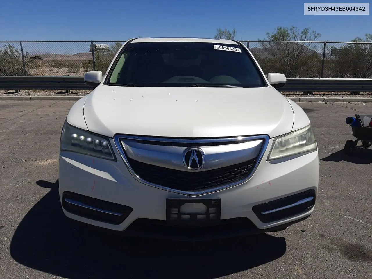 2014 Acura Mdx Technology VIN: 5FRYD3H43EB004342 Lot: 56656435