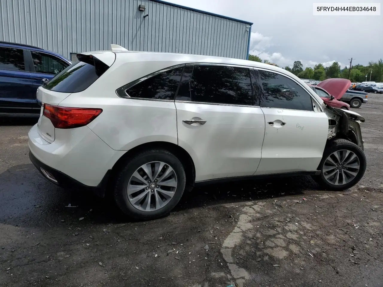 2014 Acura Mdx Technology VIN: 5FRYD4H44EB034648 Lot: 56880545