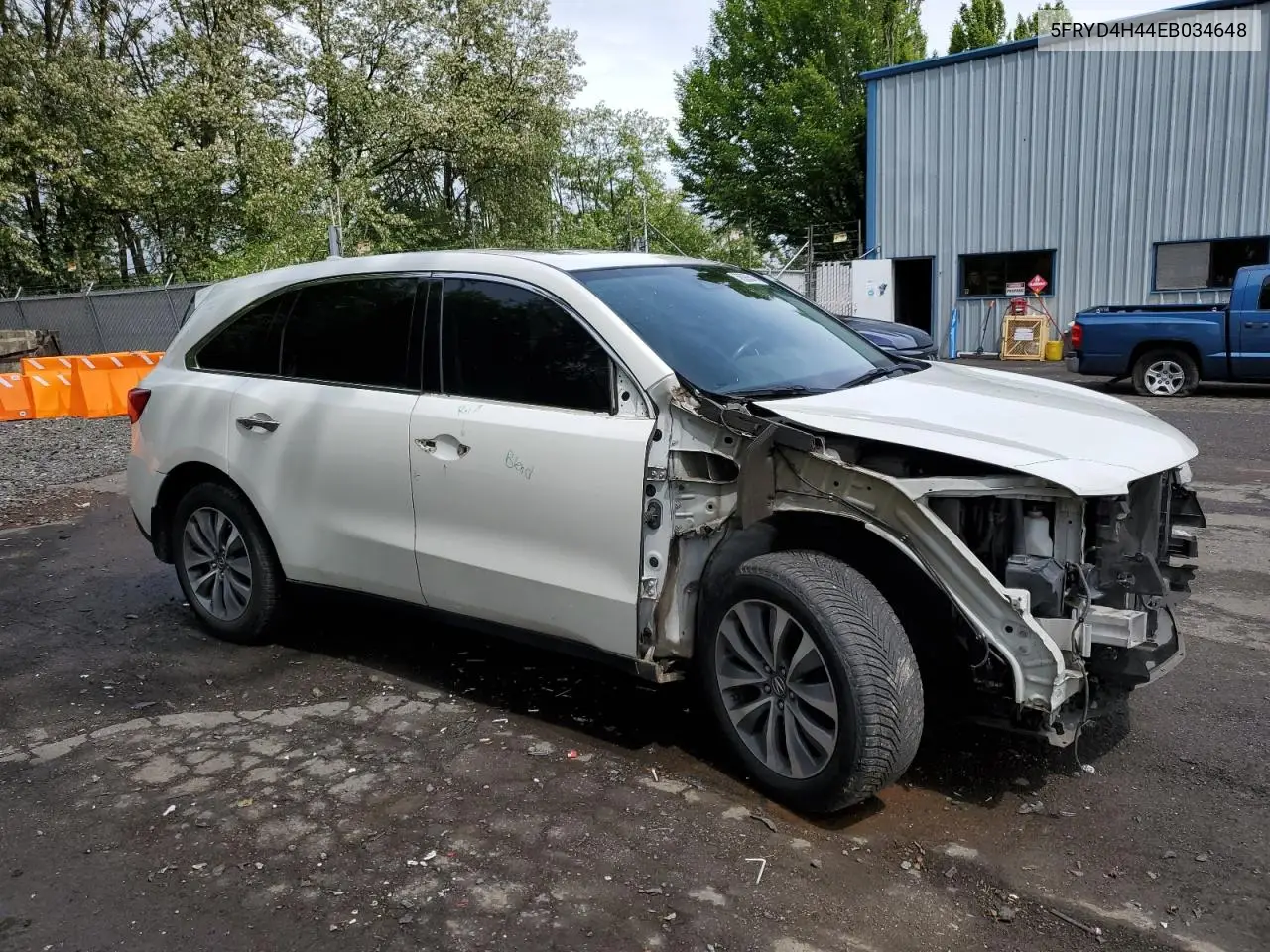 2014 Acura Mdx Technology VIN: 5FRYD4H44EB034648 Lot: 56880545