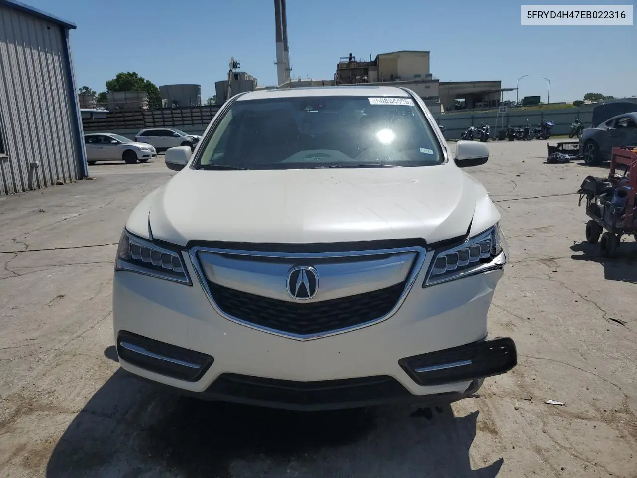 2014 Acura Mdx Technology VIN: 5FRYD4H47EB022316 Lot: 56894405