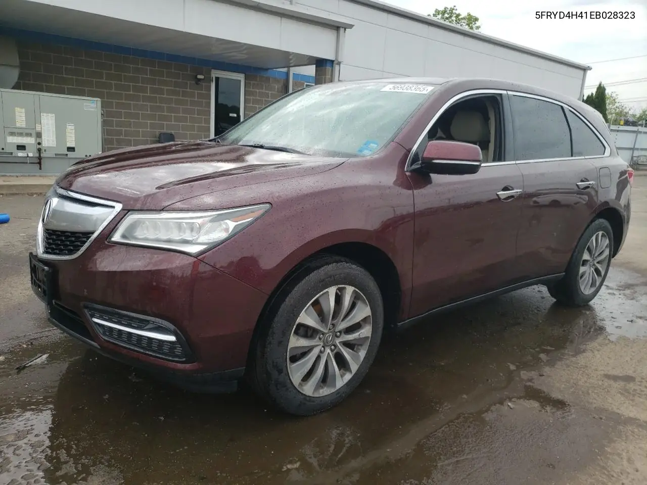 2014 Acura Mdx Technology VIN: 5FRYD4H41EB028323 Lot: 56938365