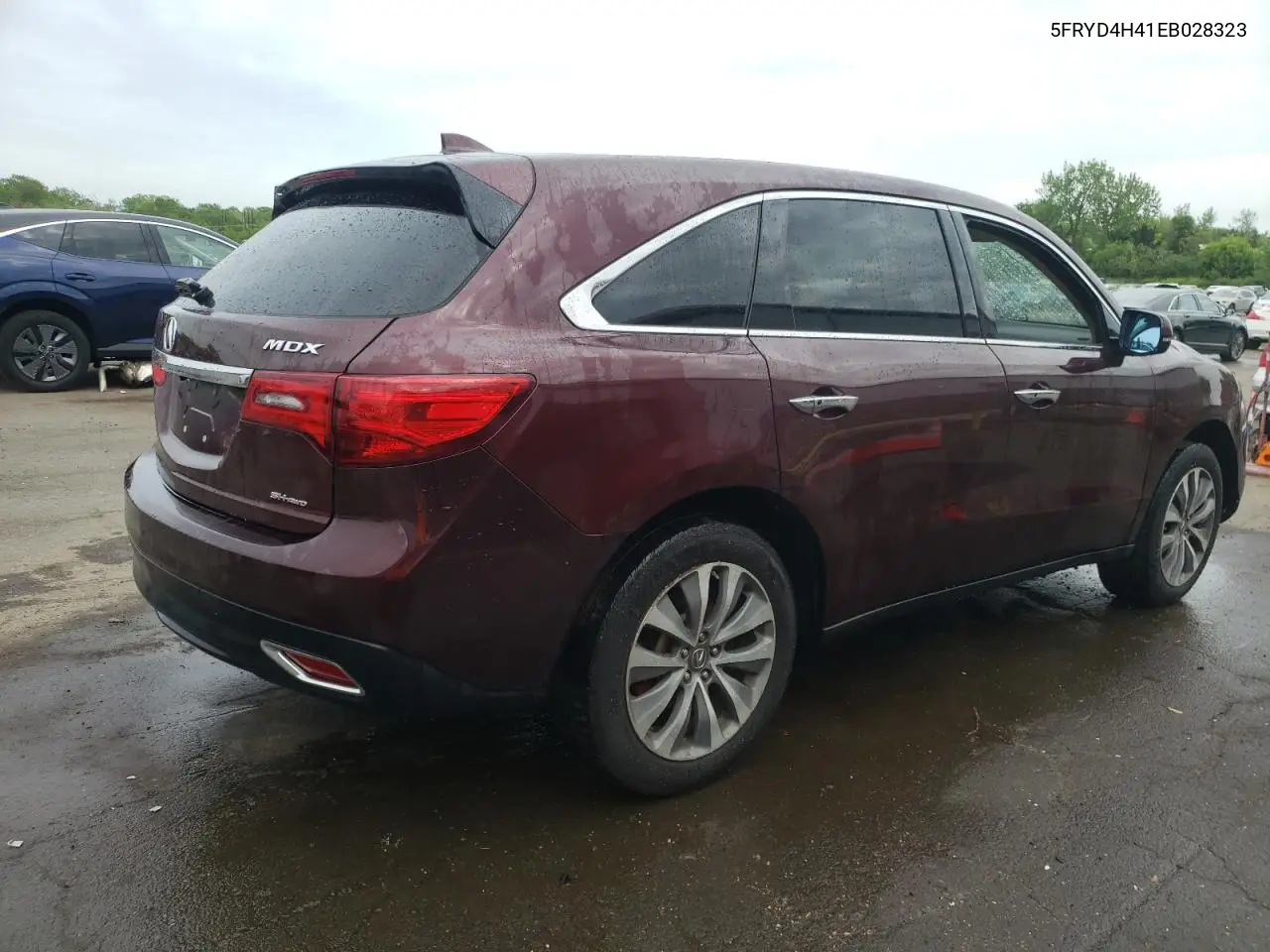 2014 Acura Mdx Technology VIN: 5FRYD4H41EB028323 Lot: 56938365