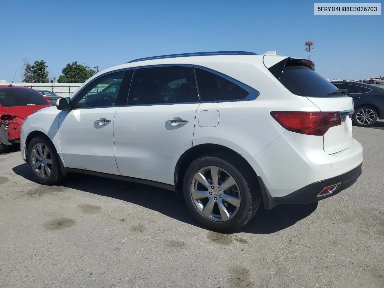 2014 Acura Mdx Advance VIN: 5FRYD4H88EB026703 Lot: 56964525
