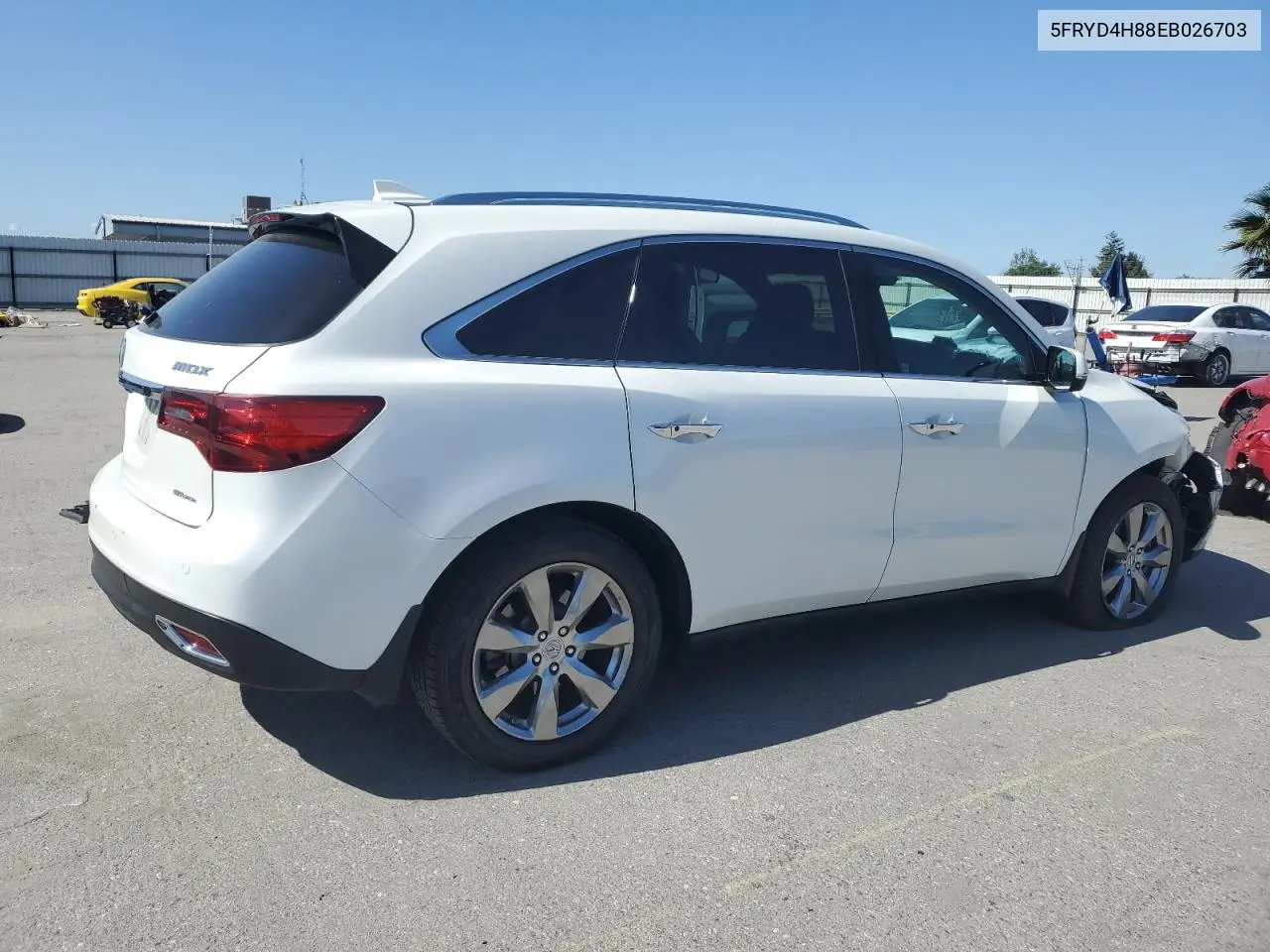 2014 Acura Mdx Advance VIN: 5FRYD4H88EB026703 Lot: 56964525