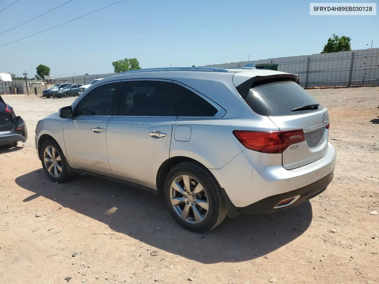 2014 Acura Mdx Advance VIN: 5FRYD4H89EB030128 Lot: 57076625