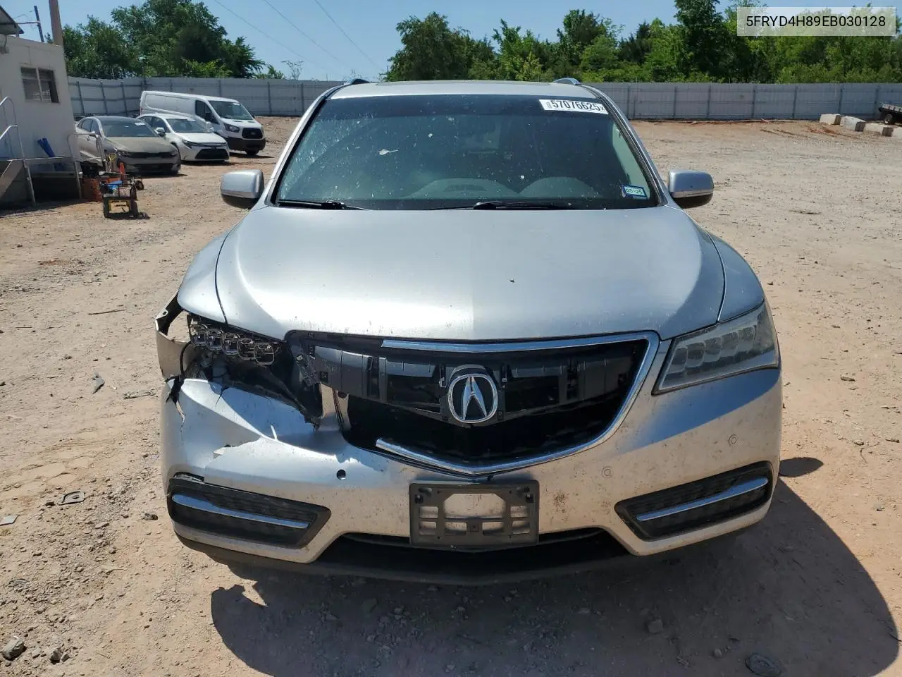 2014 Acura Mdx Advance VIN: 5FRYD4H89EB030128 Lot: 57076625