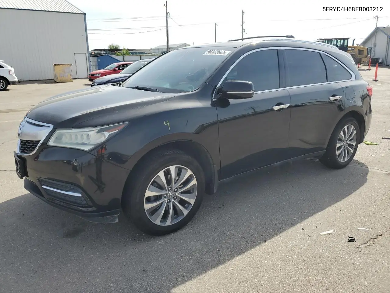 2014 Acura Mdx Technology VIN: 5FRYD4H68EB003212 Lot: 57094285