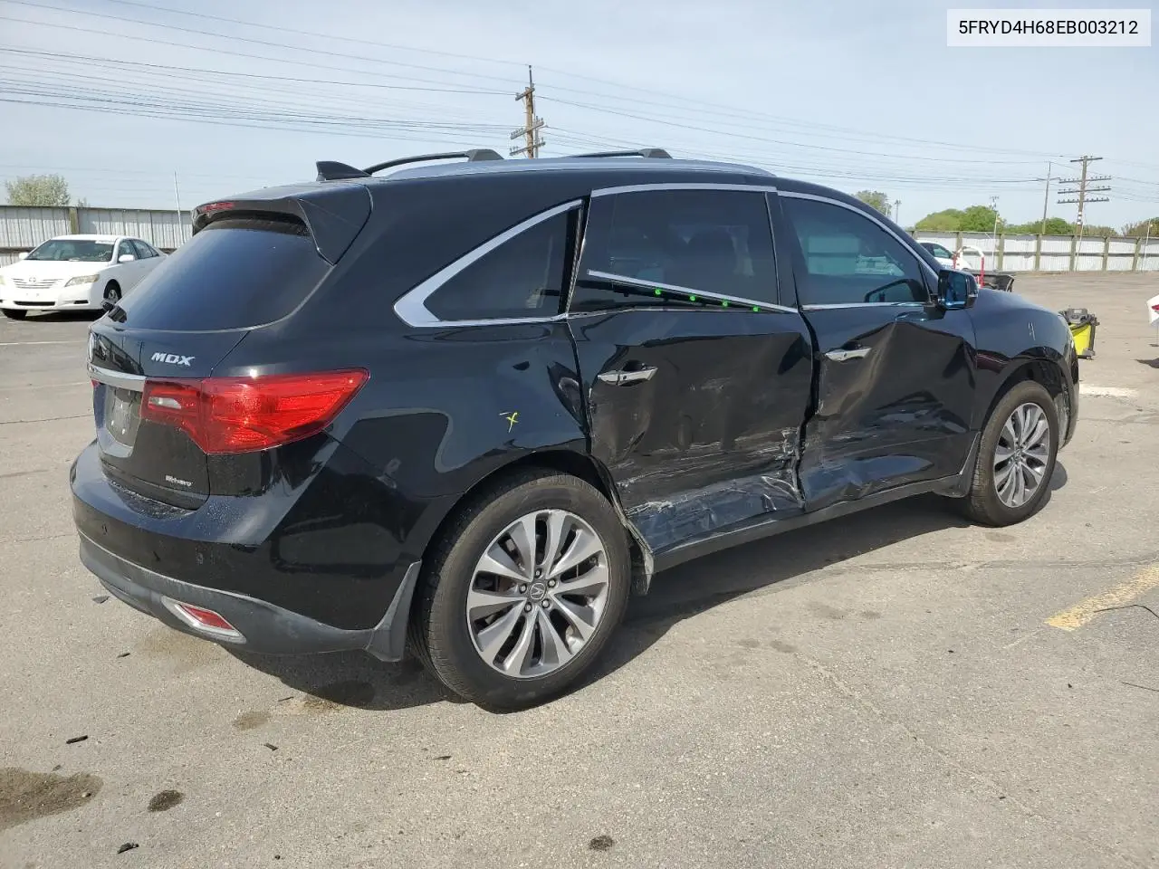 2014 Acura Mdx Technology VIN: 5FRYD4H68EB003212 Lot: 57094285