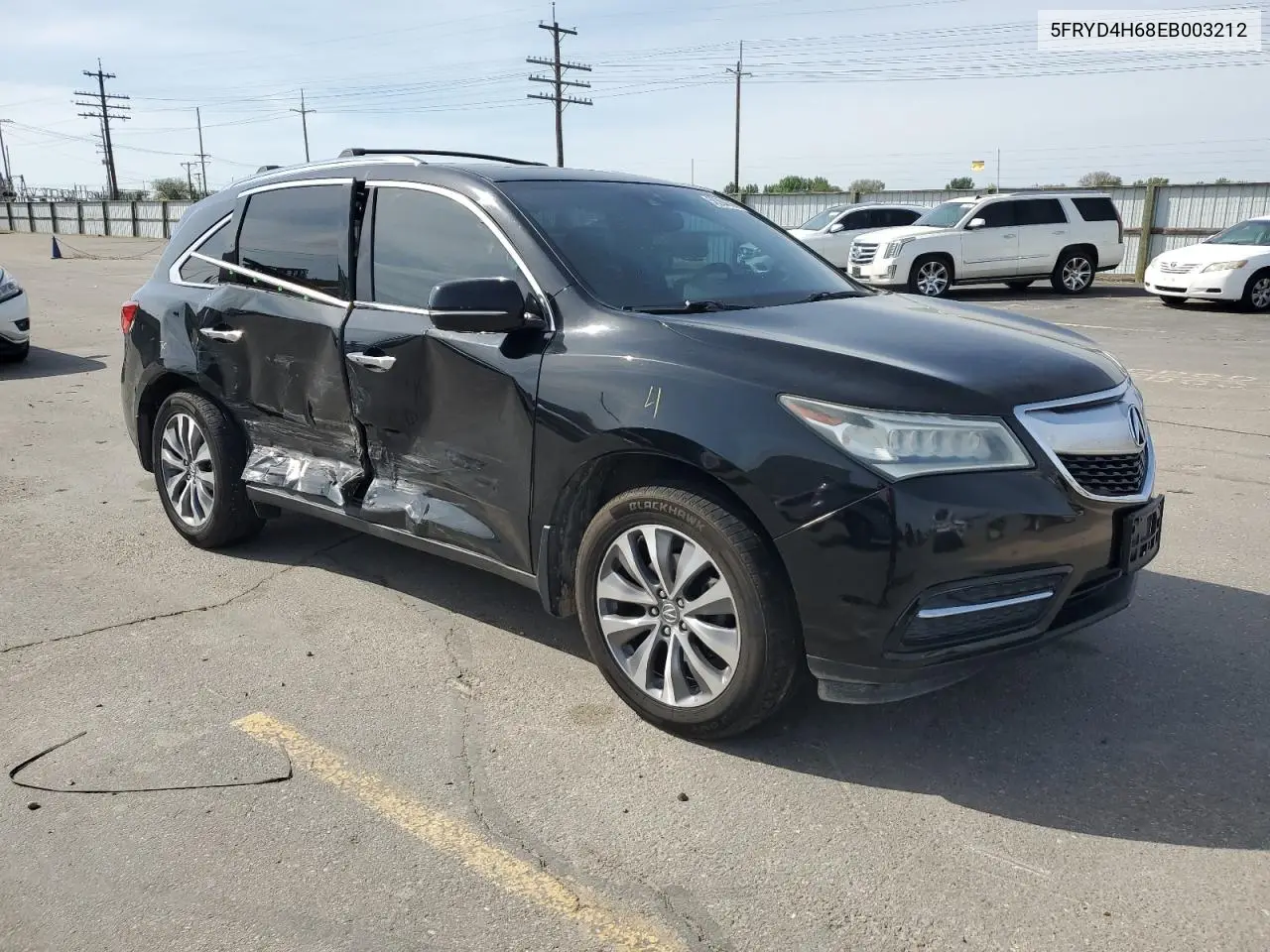 2014 Acura Mdx Technology VIN: 5FRYD4H68EB003212 Lot: 57094285