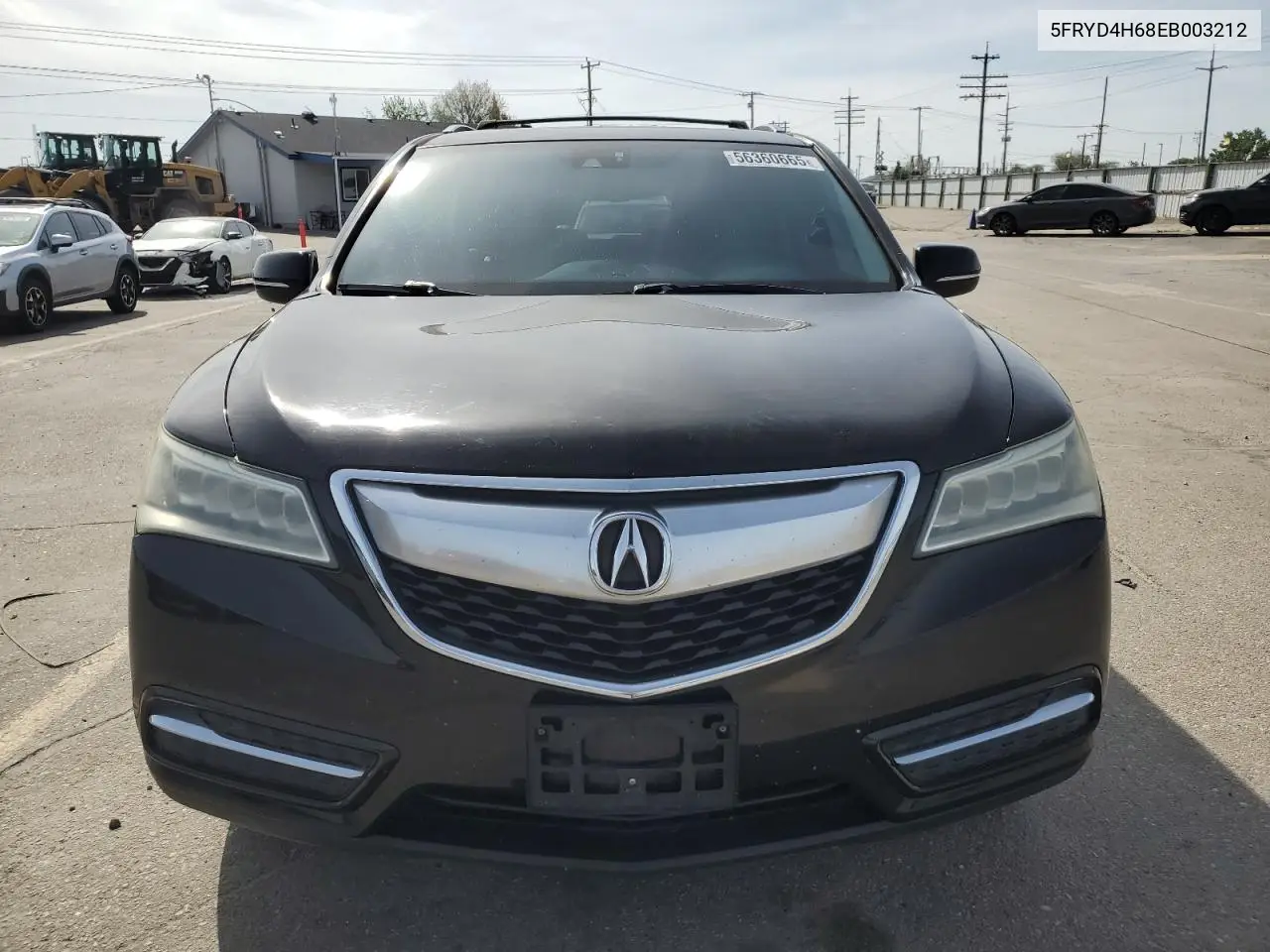 2014 Acura Mdx Technology VIN: 5FRYD4H68EB003212 Lot: 57094285