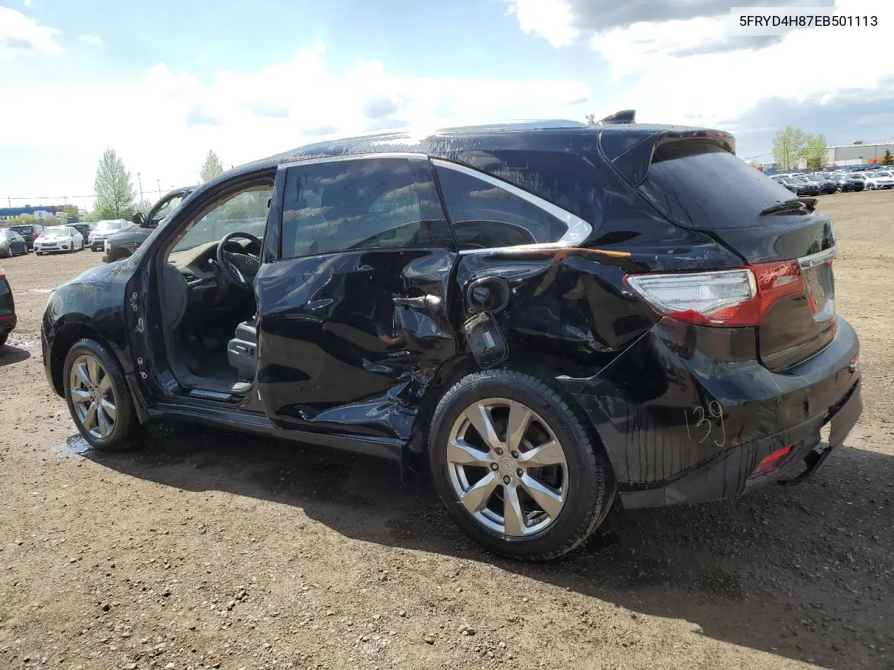 2014 Acura Mdx Advance VIN: 5FRYD4H87EB501113 Lot: 57249985
