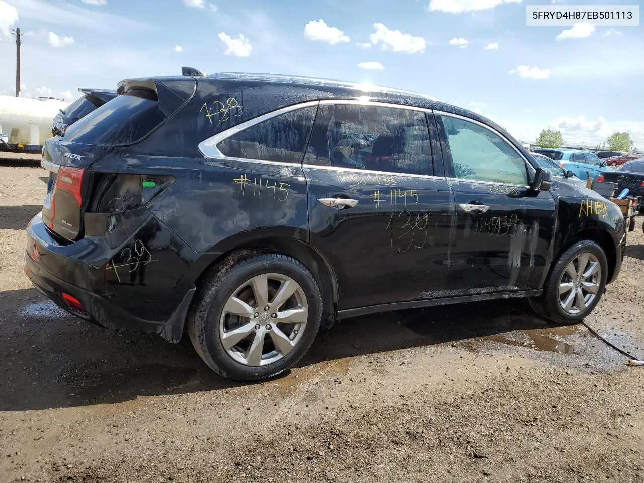 2014 Acura Mdx Advance VIN: 5FRYD4H87EB501113 Lot: 57249985