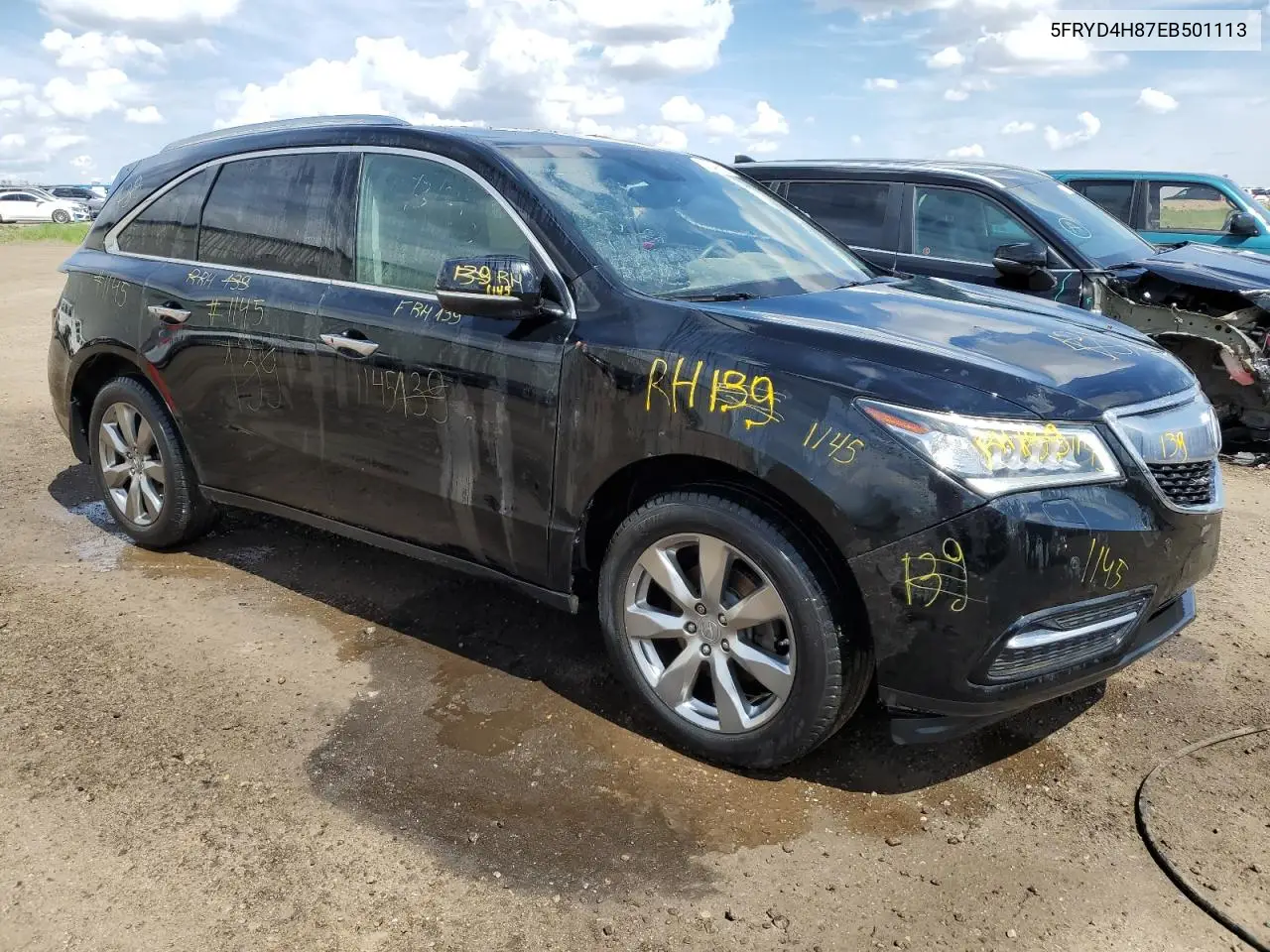 2014 Acura Mdx Advance VIN: 5FRYD4H87EB501113 Lot: 57249985