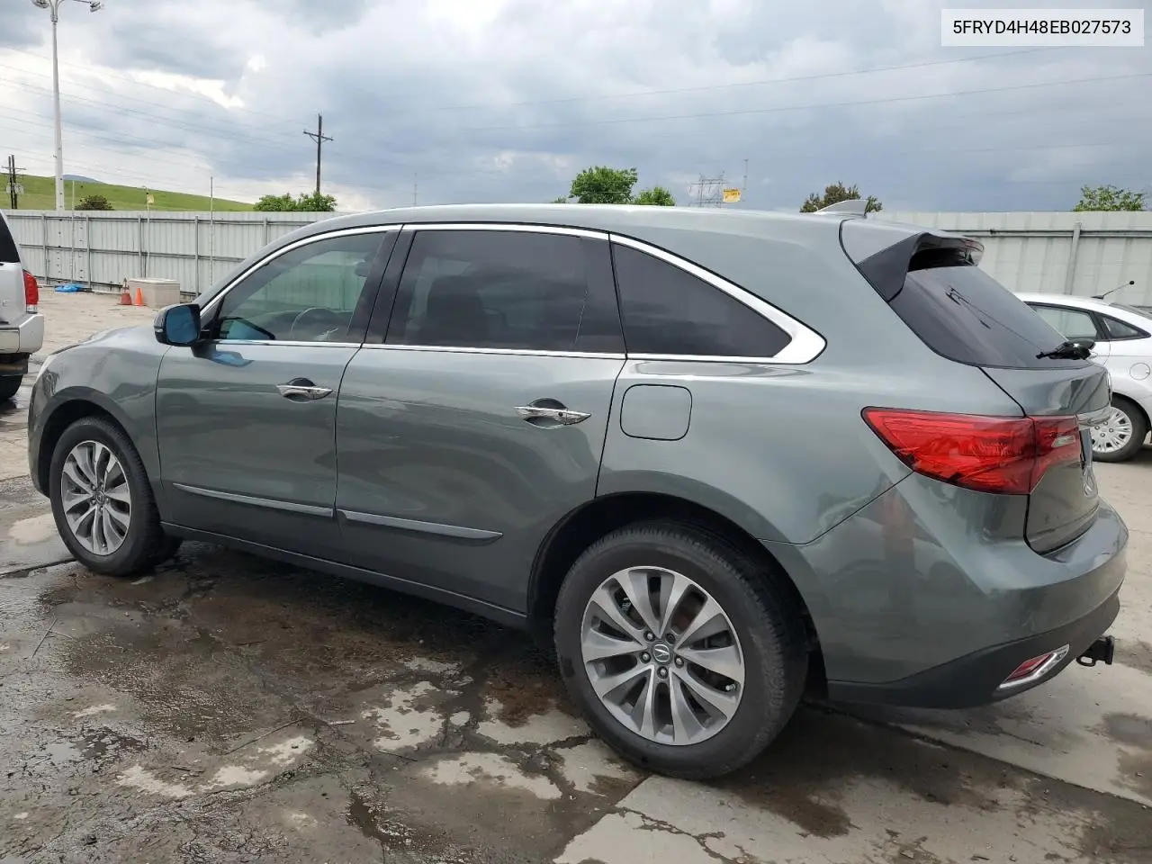 2014 Acura Mdx Technology VIN: 5FRYD4H48EB027573 Lot: 58791185