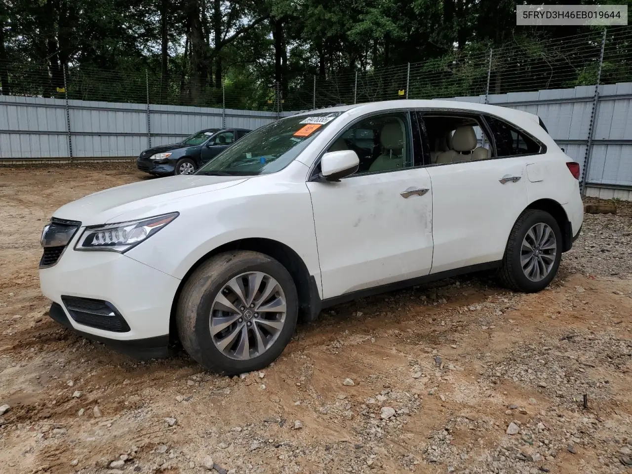 2014 Acura Mdx Technology VIN: 5FRYD3H46EB019644 Lot: 59476355