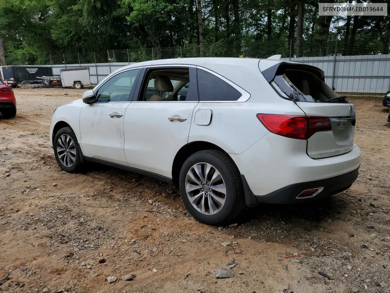 2014 Acura Mdx Technology VIN: 5FRYD3H46EB019644 Lot: 59476355