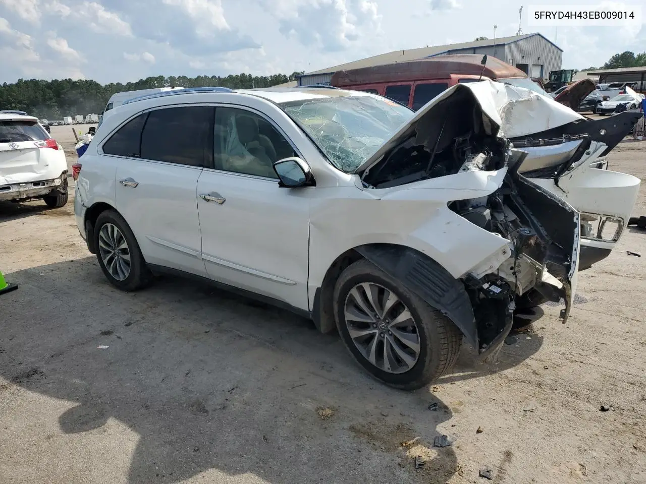 2014 Acura Mdx Technology VIN: 5FRYD4H43EB009014 Lot: 60549285