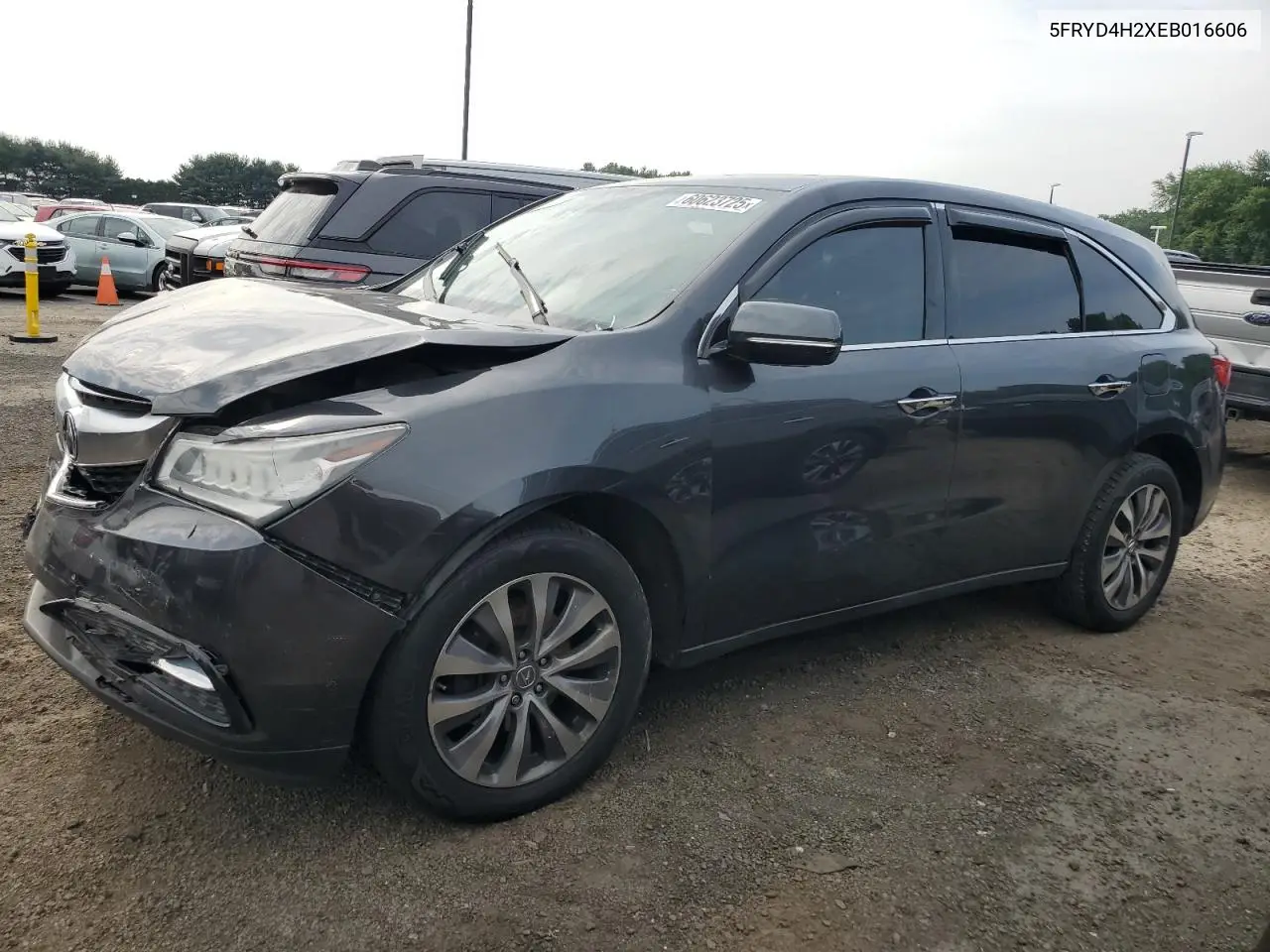 2014 Acura Mdx VIN: 5FRYD4H2XEB016606 Lot: 60623725