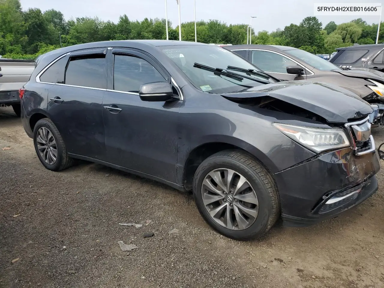 2014 Acura Mdx VIN: 5FRYD4H2XEB016606 Lot: 60623725