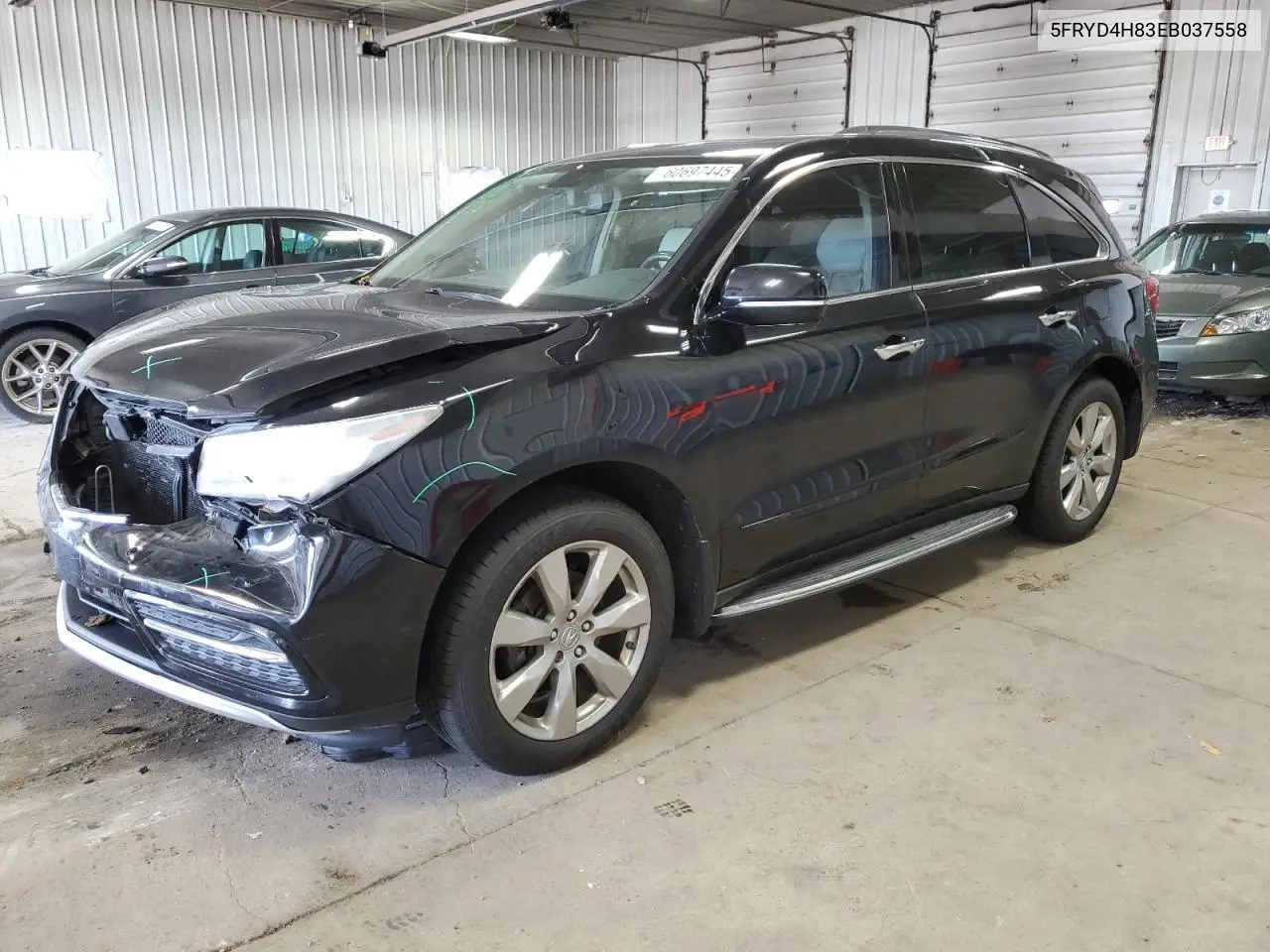 2014 Acura Mdx Advance VIN: 5FRYD4H83EB037558 Lot: 60697445