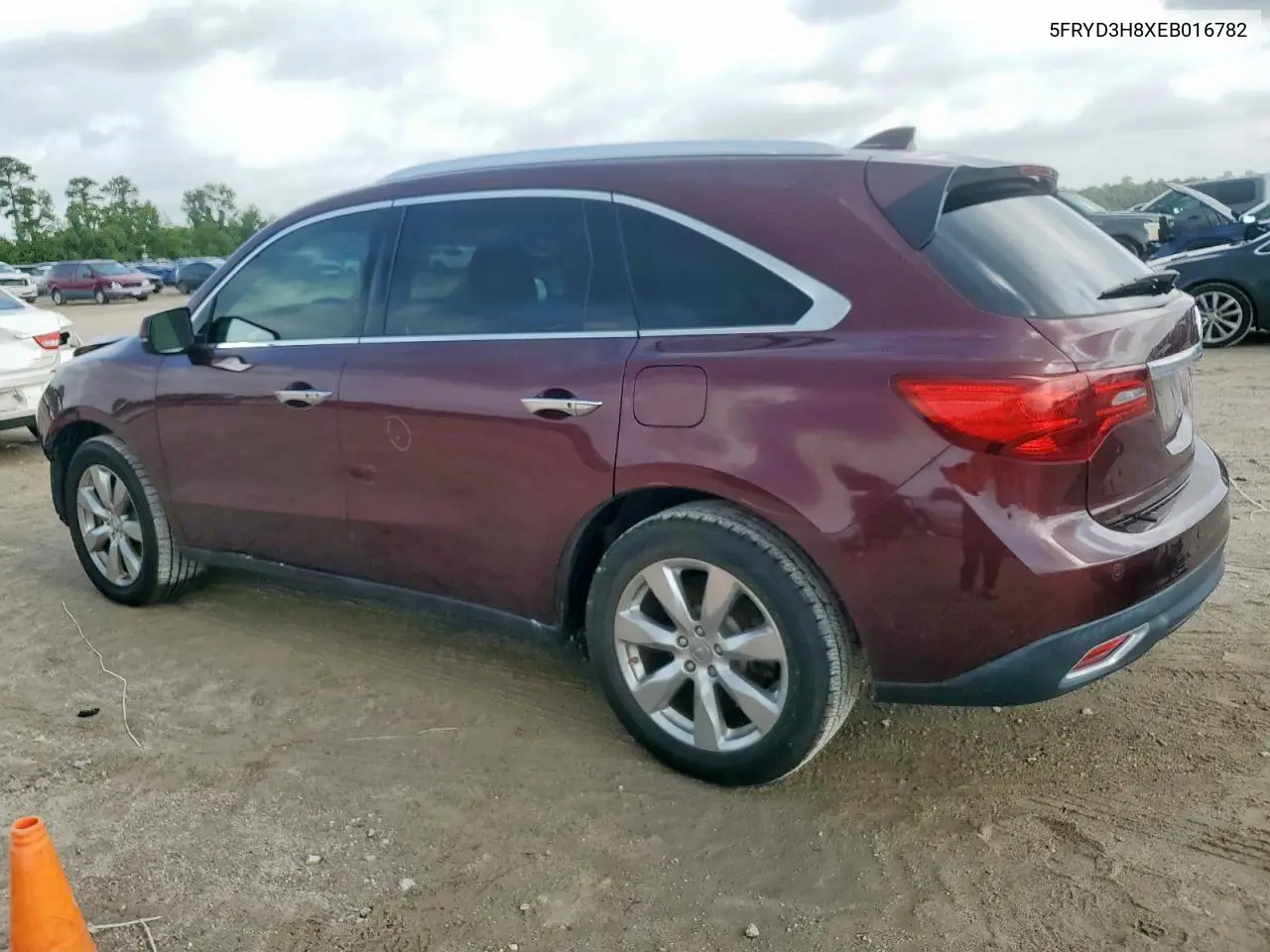 2014 Acura Mdx Advance VIN: 5FRYD3H8XEB016782 Lot: 60734015