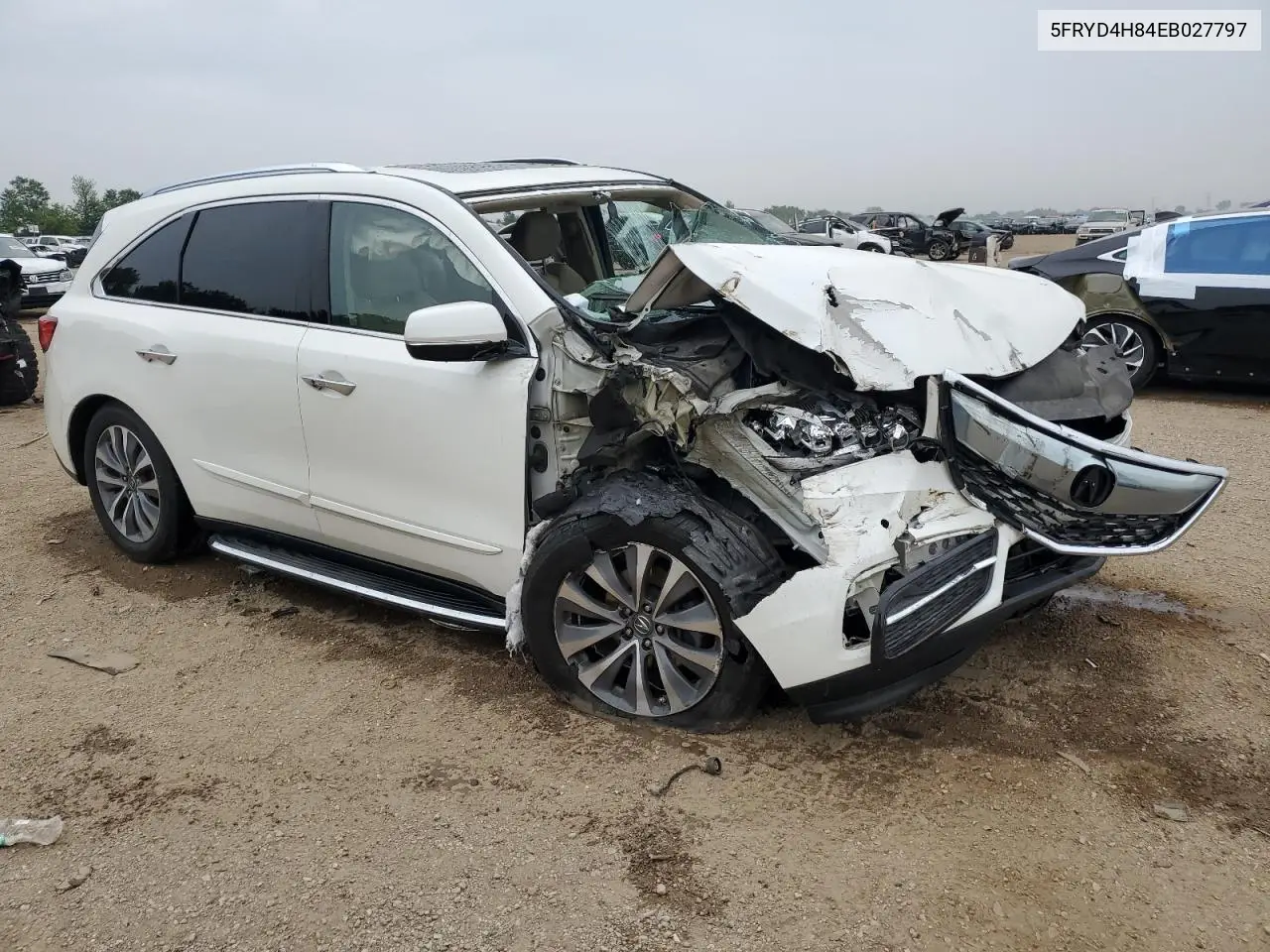 2014 Acura Mdx Advance VIN: 5FRYD4H84EB027797 Lot: 60854935