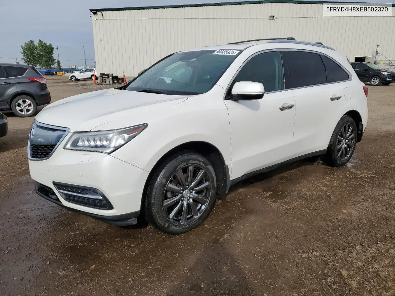 2014 Acura Mdx Advance VIN: 5FRYD4H8XEB502370 Lot: 60888335