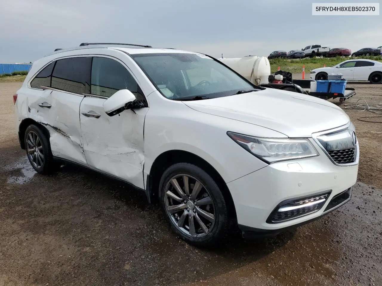 2014 Acura Mdx Advance VIN: 5FRYD4H8XEB502370 Lot: 60888335