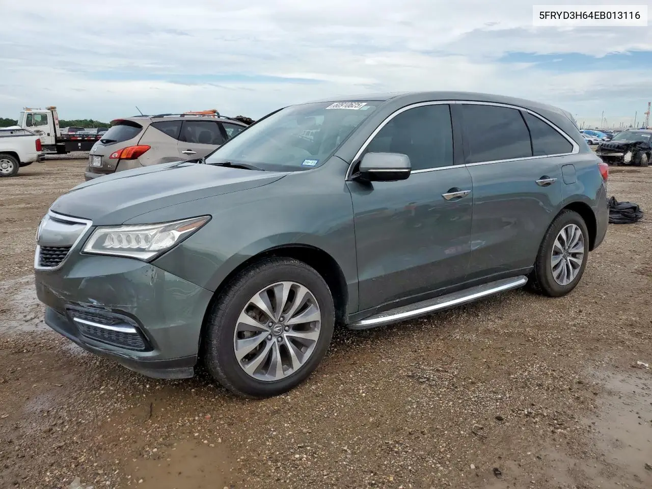2014 Acura Mdx Technology VIN: 5FRYD3H64EB013116 Lot: 60910625
