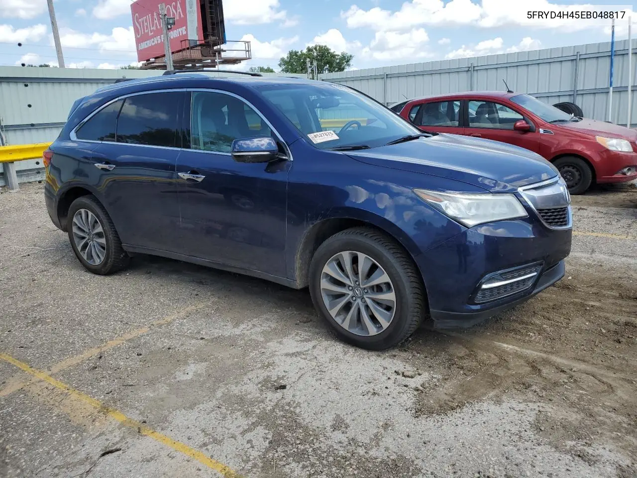 2014 Acura Mdx Technology VIN: 5FRYD4H45EB048817 Lot: 60979445