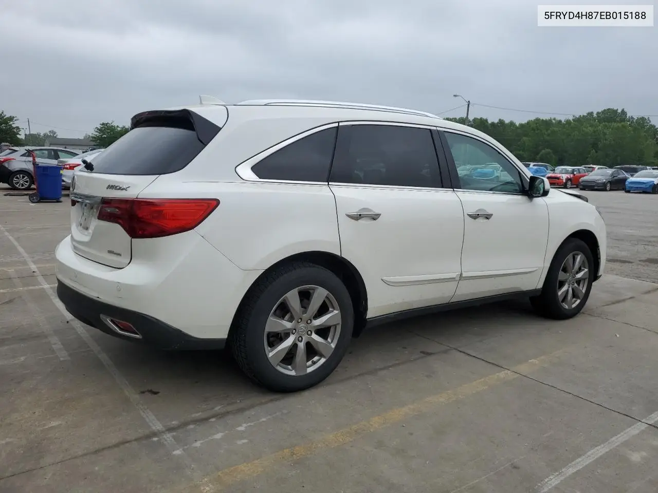 2014 Acura Mdx Advance VIN: 5FRYD4H87EB015188 Lot: 61088075
