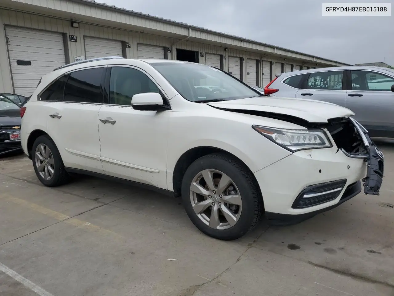 2014 Acura Mdx Advance VIN: 5FRYD4H87EB015188 Lot: 61088075