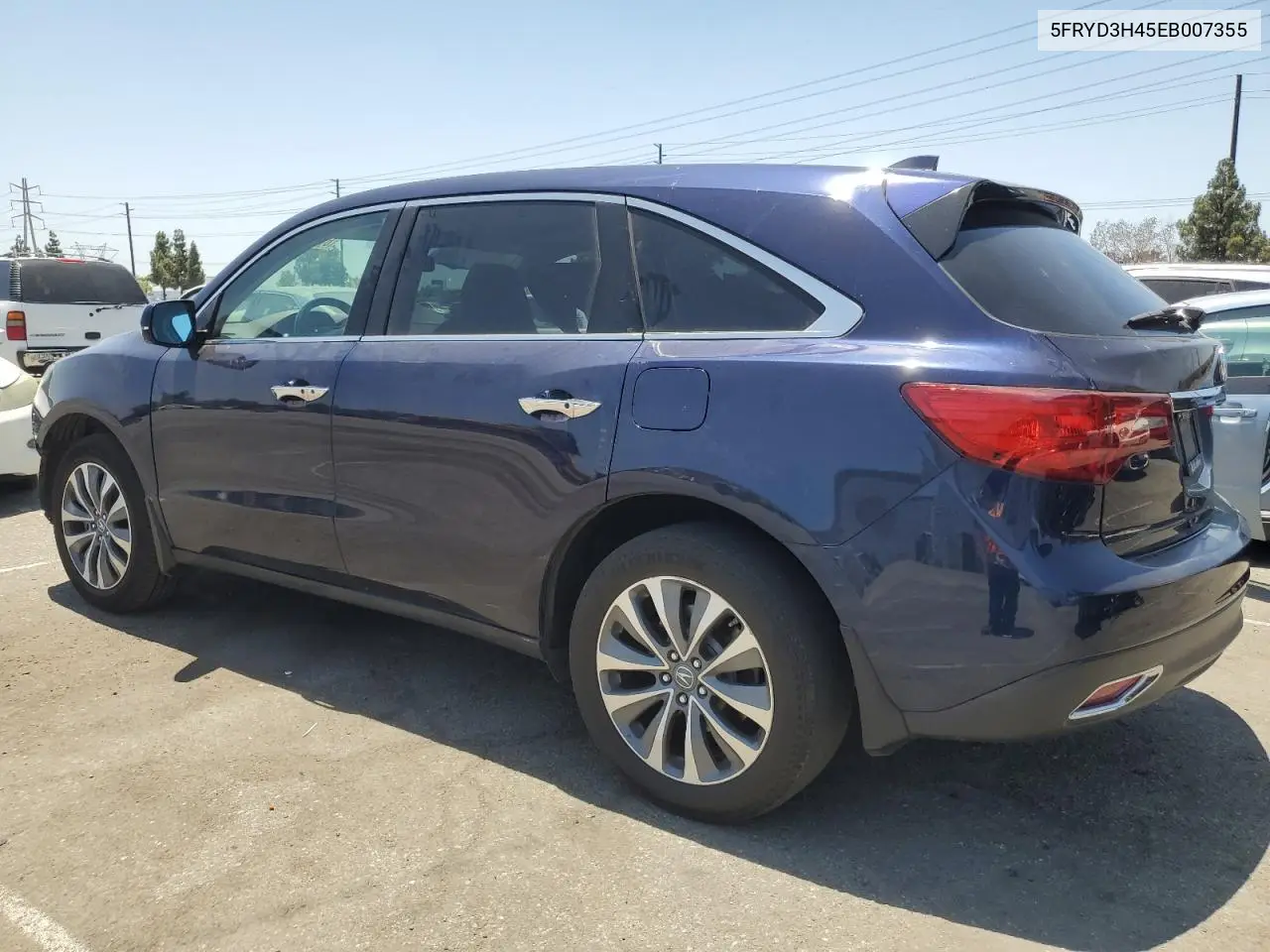2014 Acura Mdx Technology VIN: 5FRYD3H45EB007355 Lot: 61106415